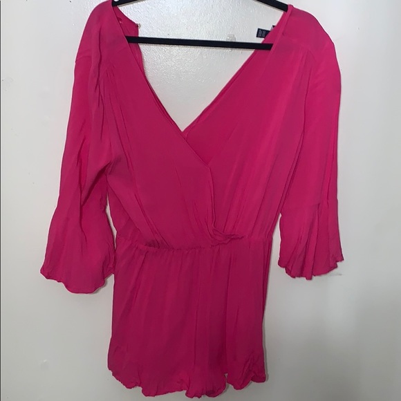 Pink Ruffled Romper - Picture 2 of 4